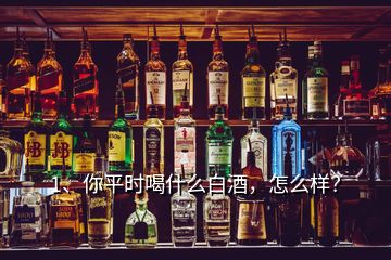 1、你平時(shí)喝什么白酒，怎么樣？