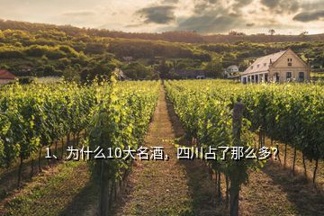 1、為什么10大名酒，四川占了那么多？