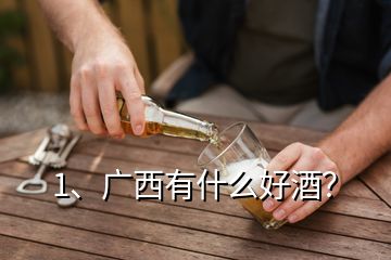 1、廣西有什么好酒？