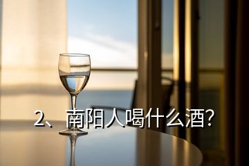 2、南陽人喝什么酒？