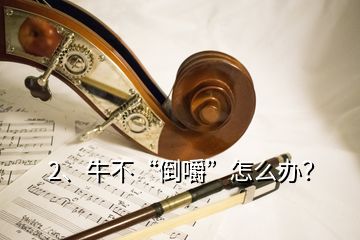 2、牛不“倒嚼”怎么辦？