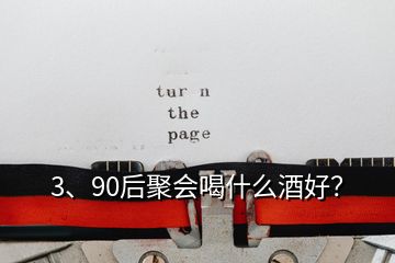 3、90后聚會(huì)喝什么酒好？