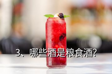 3、哪些酒是糧食酒？