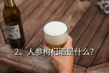 2、人參枸杞酒是什么？