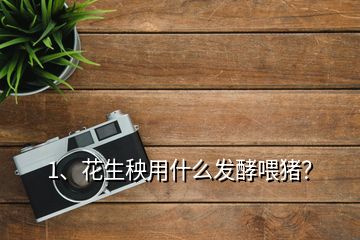 1、花生秧用什么發(fā)酵喂豬？