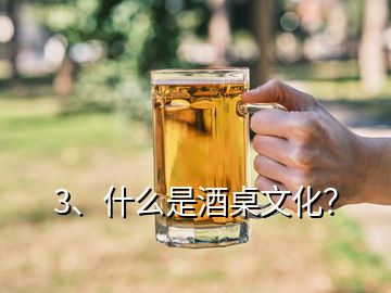 3、什么是酒桌文化？