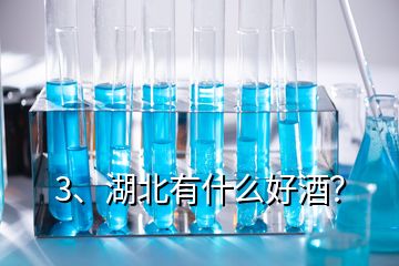 3、湖北有什么好酒？