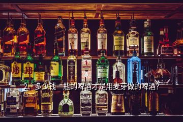 2、多少錢一瓶的啤酒才是用麥芽做的啤酒？