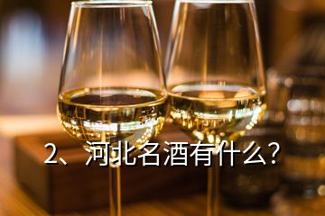 2、河北名酒有什么？