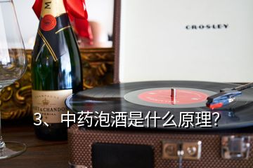 3、中藥泡酒是什么原理？