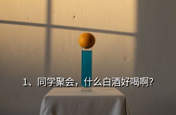 1、同學(xué)聚會(huì)，什么白酒好喝??？