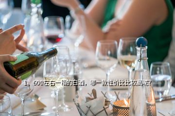 1、600左右一箱的白酒，哪一款性價比比較高呢？