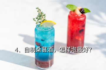 4、自制桑葚酒，怎樣泡最好？