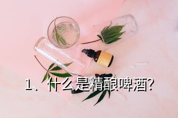 1、什么是精釀啤酒？