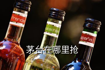 茅臺在哪里搶