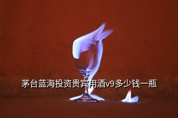 茅臺藍(lán)海投資貴賓用酒v9多少錢一瓶