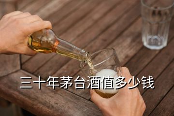 三十年茅臺酒值多少錢