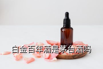 白金百年酒是茅臺酒嗎