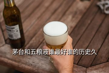 茅臺和五糧液誰最好誰的歷史久