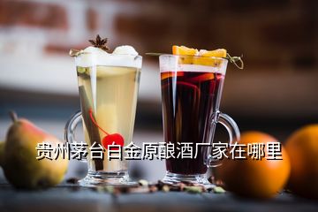 貴州茅臺(tái)白金原釀酒廠家在哪里