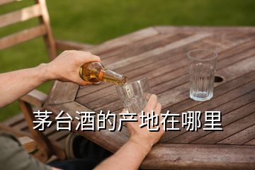 茅臺酒的產(chǎn)地在哪里