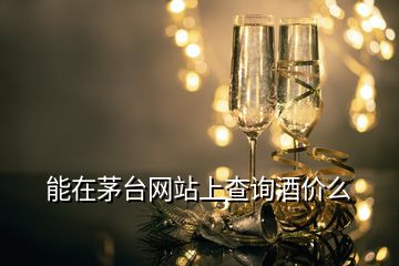 能在茅臺(tái)網(wǎng)站上查詢酒價(jià)么