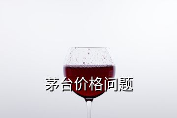 茅臺(tái)價(jià)格問題