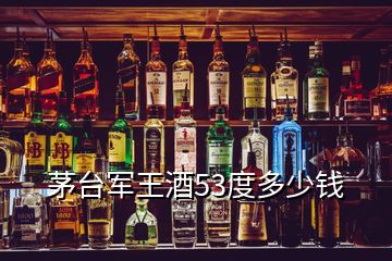 茅臺(tái)軍王酒53度多少錢