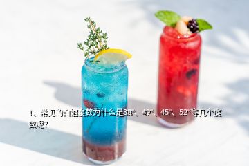 1、常見的白酒度數(shù)為什么是38°、42°、45°、52°等幾個度數(shù)呢？