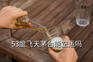 53度飛天茅臺能空運嗎