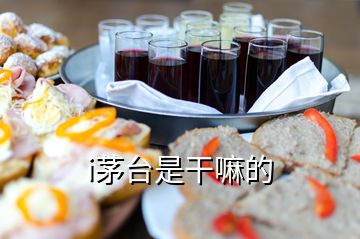 i茅臺(tái)是干嘛的