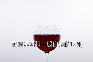 貴賓洋河和一般白酒的區(qū)別