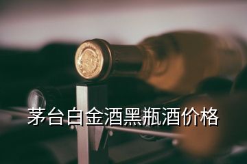 茅臺(tái)白金酒黑瓶酒價(jià)格