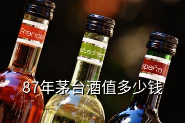 87年茅臺酒值多少錢