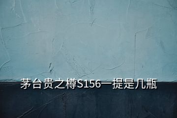 茅臺貴之樽S156一提是幾瓶