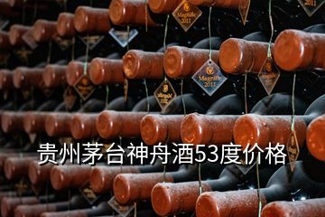 貴州茅臺(tái)神舟酒53度價(jià)格