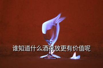 誰知道什么酒存放更有價(jià)值呢