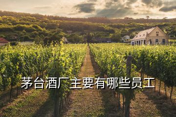 茅臺(tái)酒廠主要有哪些員工