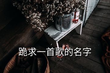 跪求一首歌的名字