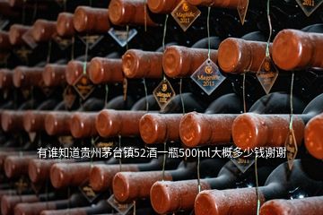 有誰(shuí)知道貴州茅臺(tái)鎮(zhèn)52酒一瓶500ml大概多少錢謝謝