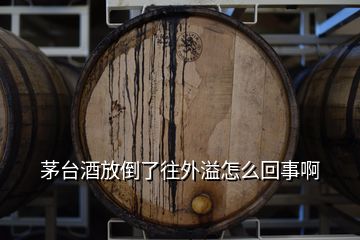 茅臺(tái)酒放倒了往外溢怎么回事啊