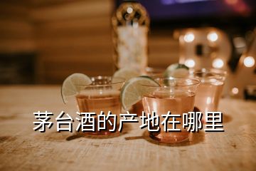 茅臺酒的產(chǎn)地在哪里