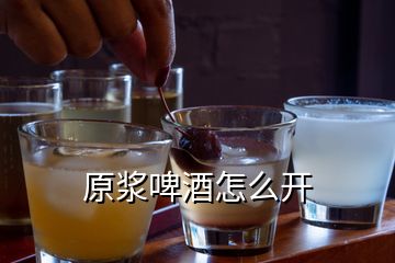 原漿啤酒怎么開