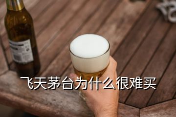 飛天茅臺(tái)為什么很難買