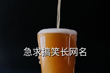 急求搞笑長網(wǎng)名