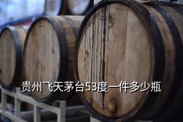 貴州飛天茅臺(tái)53度一件多少瓶