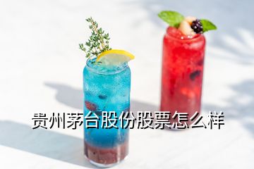 貴州茅臺(tái)股份股票怎么樣