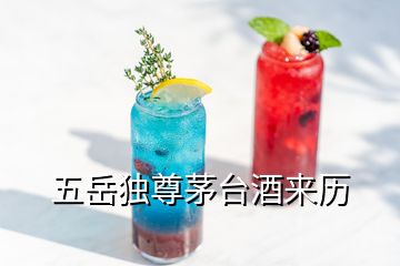 五岳獨(dú)尊茅臺酒來歷