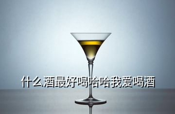 什么酒最好喝哈哈我愛喝酒