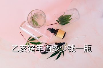 乙亥豬年酒多少錢一瓶